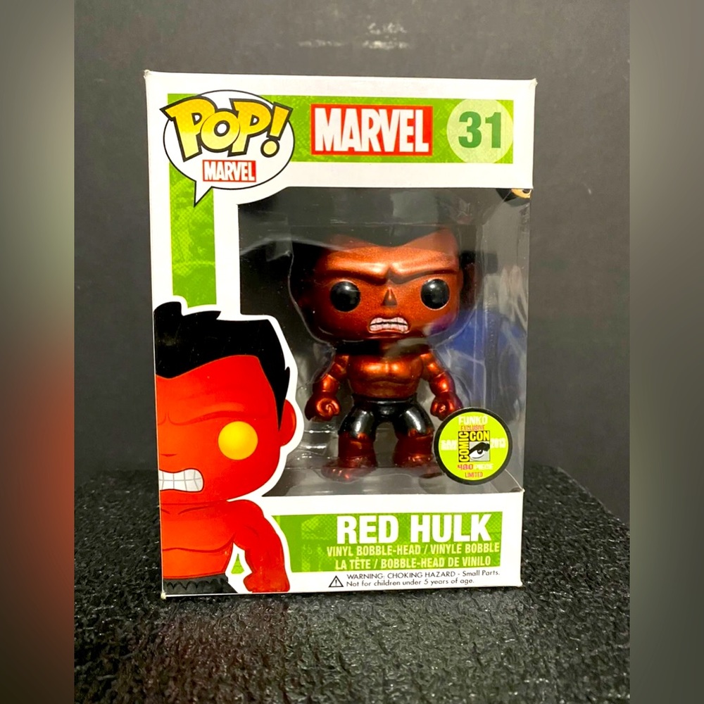Red Hulk Funkos Lot